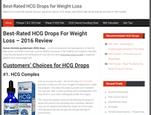 Tablet Screenshot of hcgweightlossresults.com